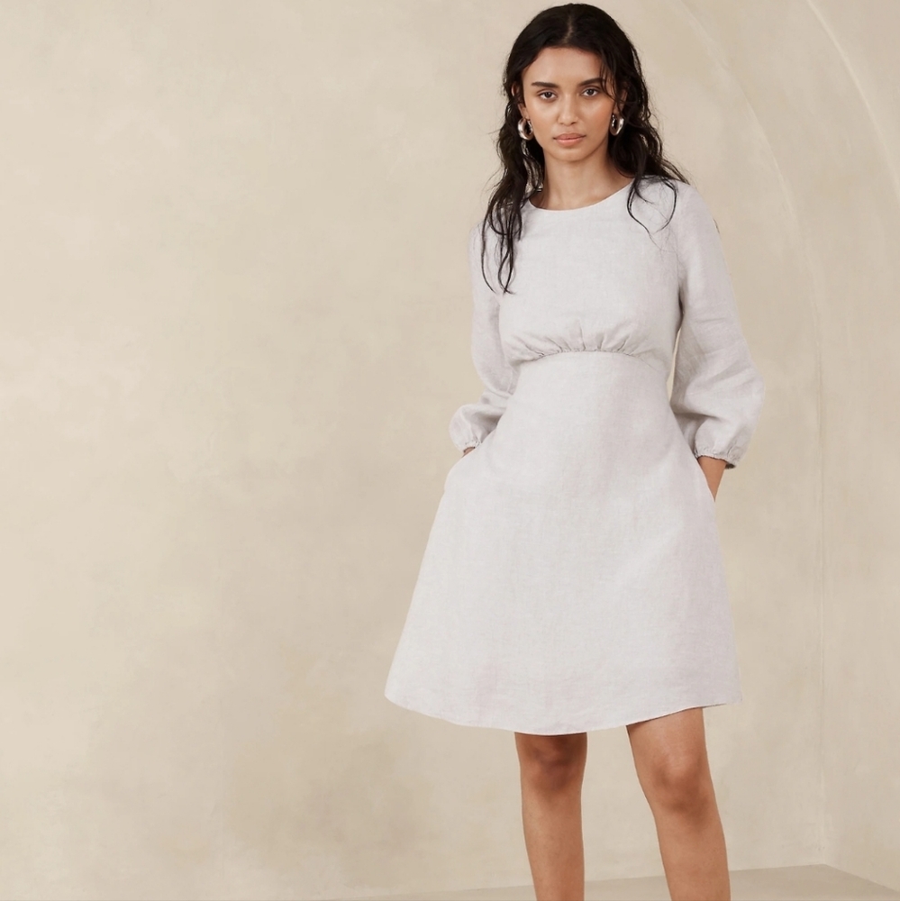 100% linen dress
